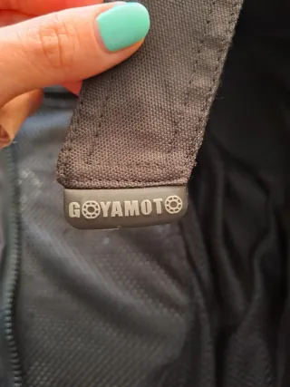 Chaqueta de motorista negra