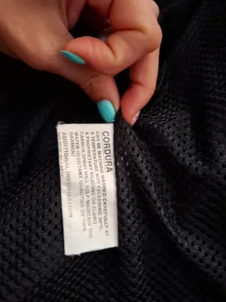 Chaqueta de motorista negra