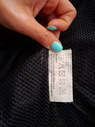 Chaqueta de motorista negra