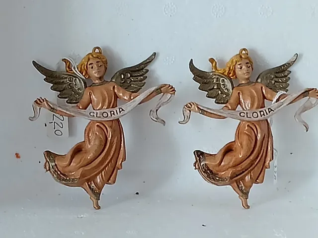 2 Angeli Pastori Presepe Gloria