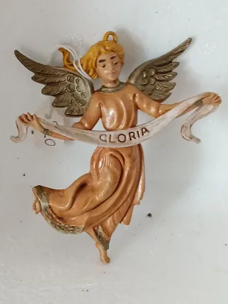 2 Angeli Pastori Presepe Gloria