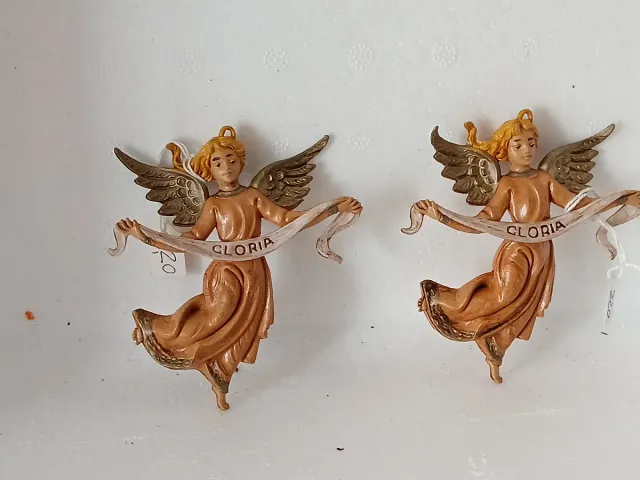 2 Angeli Pastori Presepe Gloria