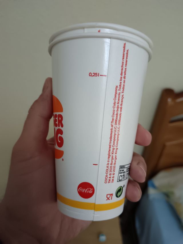 Juego 2 vasos reutilizables de Burger King