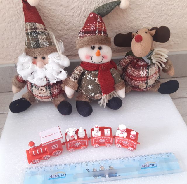 OF- Pack: Lote 3 Muñecos + Lote 3 trenes Navidad