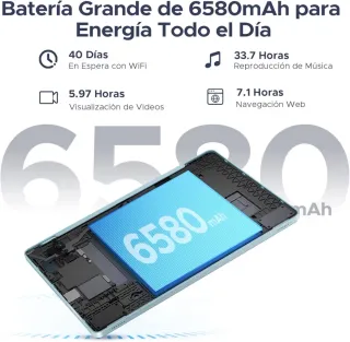 Tablet Android 15 20GB+128GB Azul