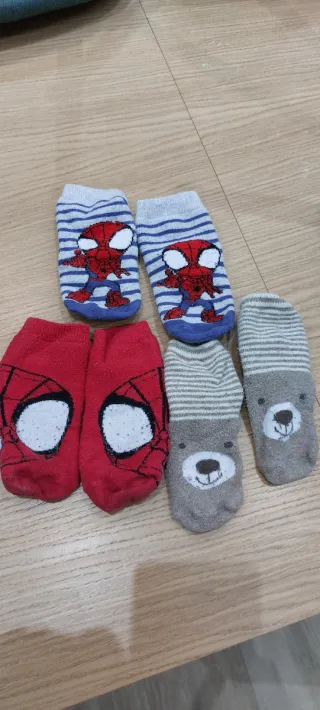 6 paia di calzini bimbo 1-2 anni Spiderman e Orset