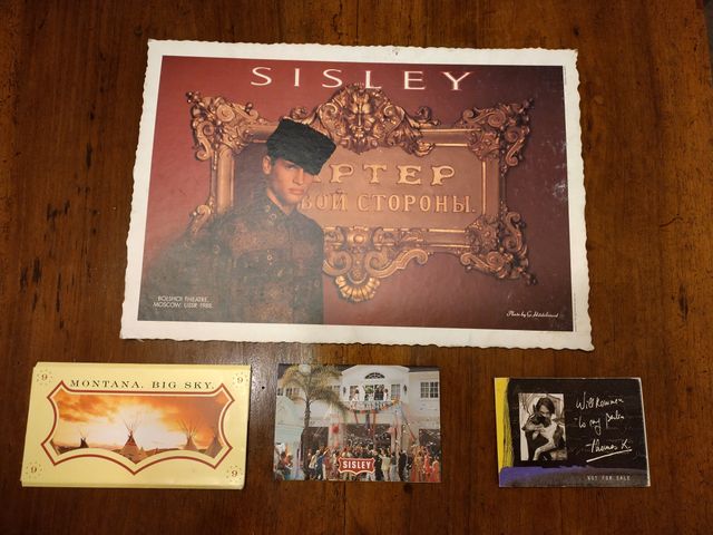 Materiale pubblicitario Sisley anni 80-90