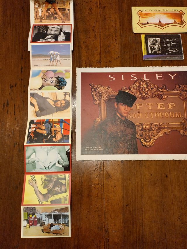 Materiale pubblicitario Sisley anni 80-90
