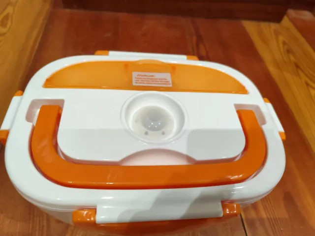 Fiambrera térmica eléctrica naranja