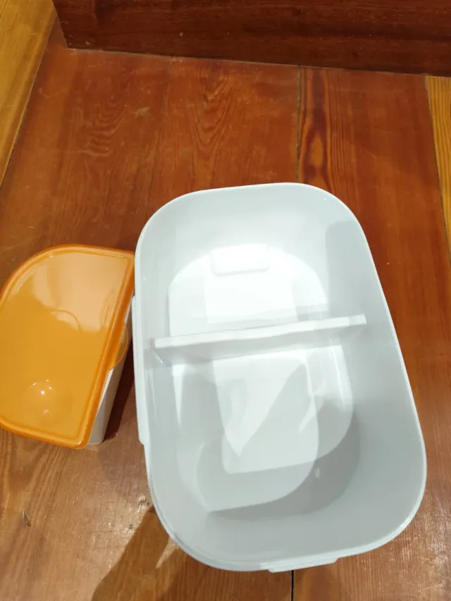 Fiambrera térmica eléctrica naranja