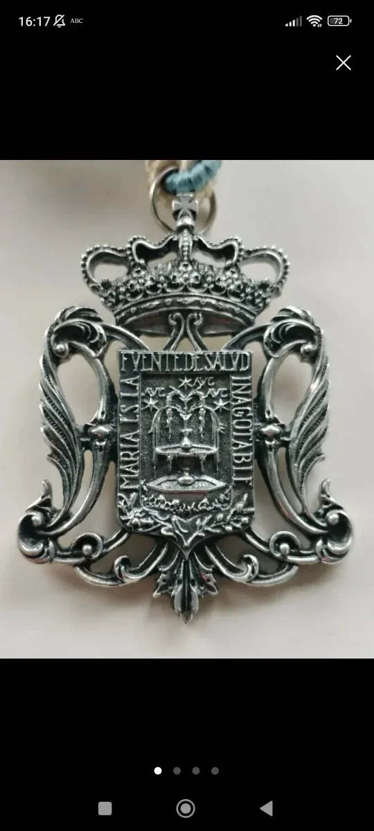 MEDALLA CORONACIÓN CANÓNICA SALUD SAN GONZALO