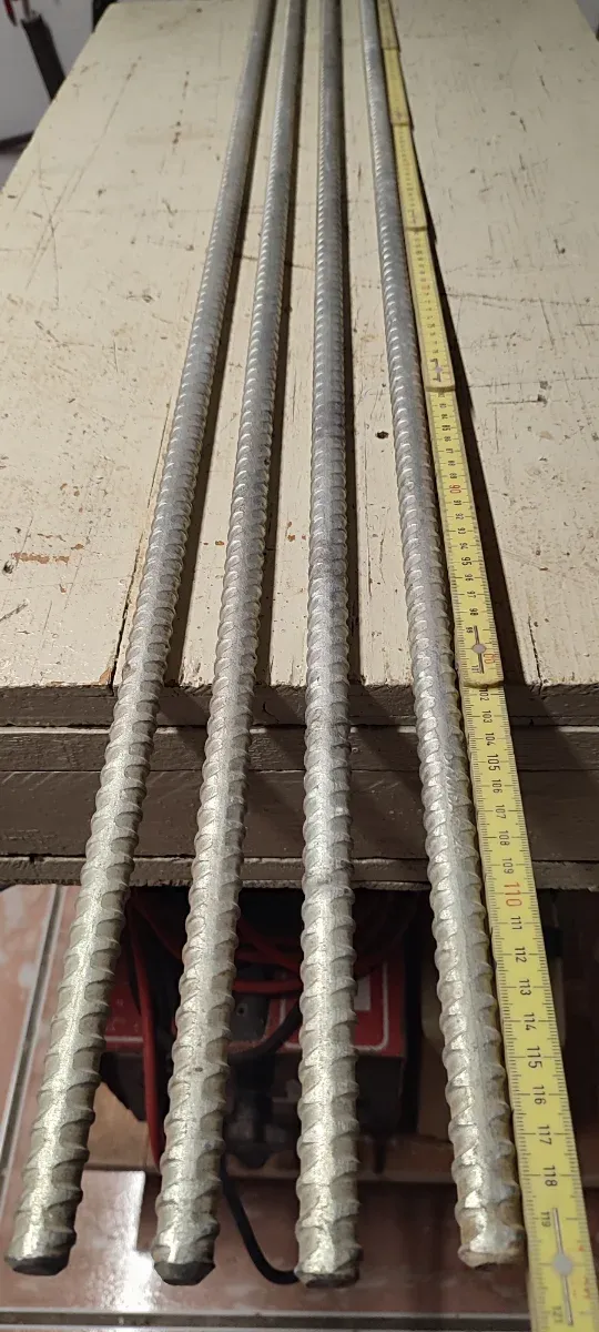 4 Barras de Acero 120cm
Espadines de encofrado