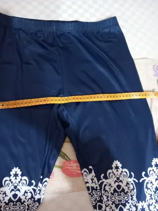 Completo donna fantasia blu e bianco