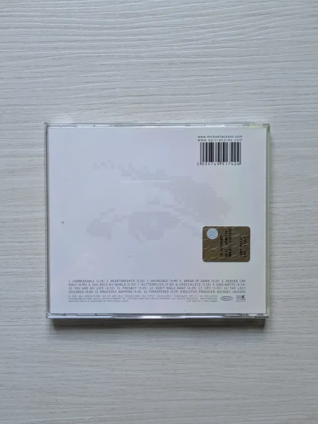 Michael Jackson Invincible CD