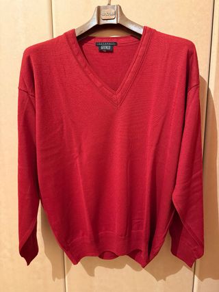 Maglione Giunco Rosso Tg L Scollo V
