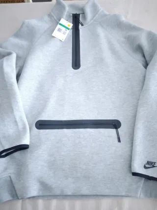 Sudadera Nike Tech Hombre XL Gris