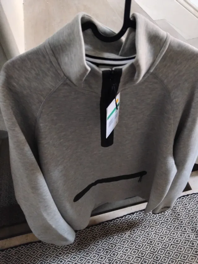 Sudadera Nike Tech Hombre XL Gris