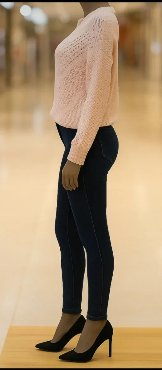 Jersey rosa y azul mujer