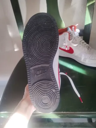 Deportivas bota Nike Blancas y Rojas