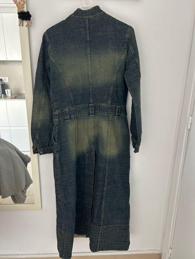 Vestido/chaqueta largo tejano