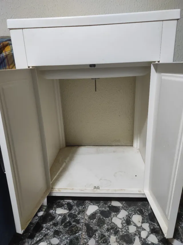 Mueble lavabo blanco