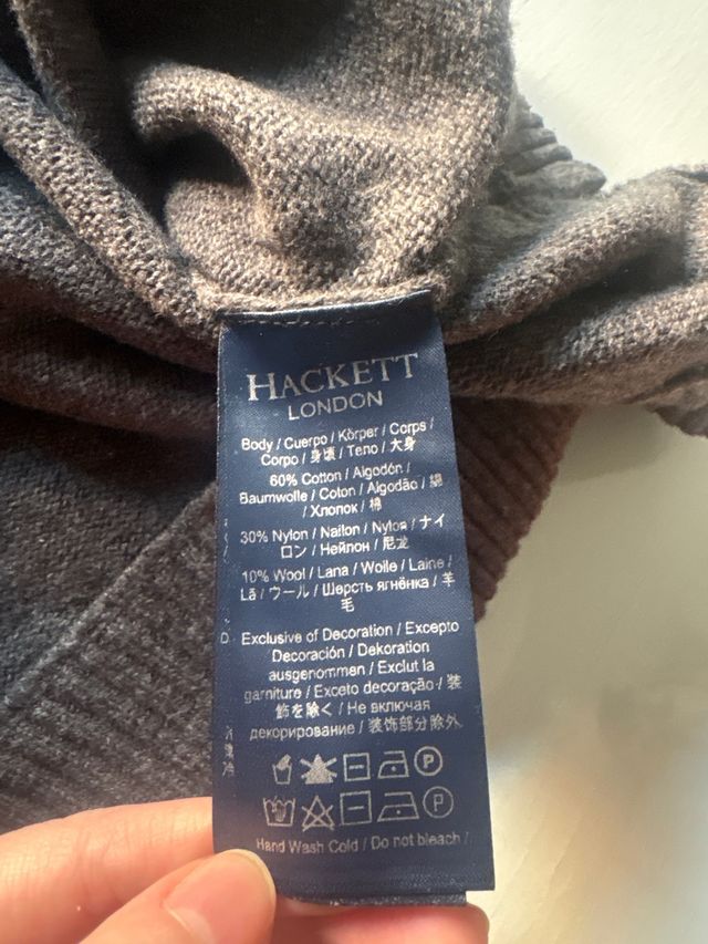 Jersey Hackett Gris Talla L