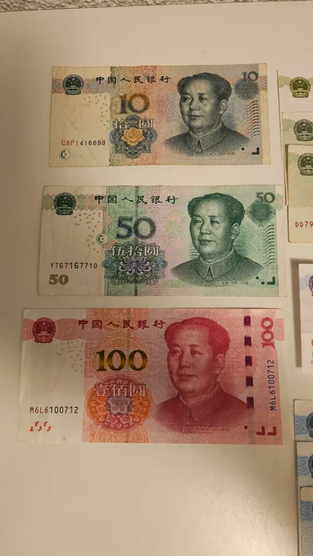 Billetes de Yuan Chino