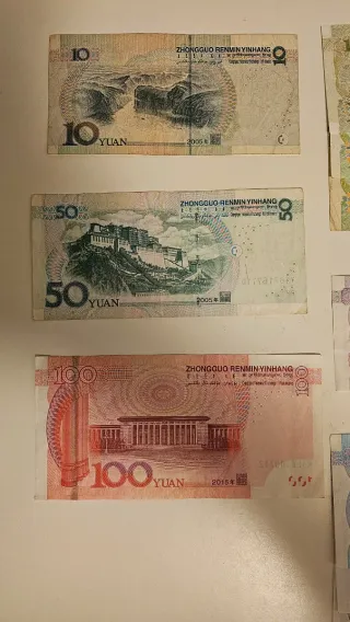 Billetes de Yuan Chino