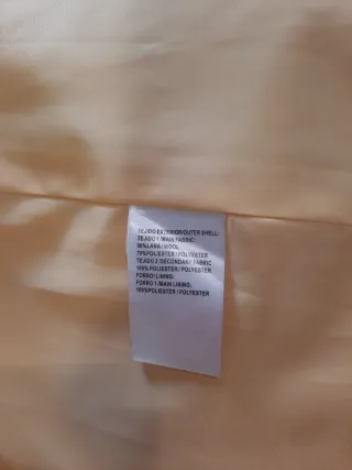 Abrigo 3/4 mostaza y negro