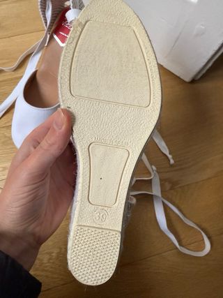 Nuevas Alpargatas tacón Maria Victoria blancas
