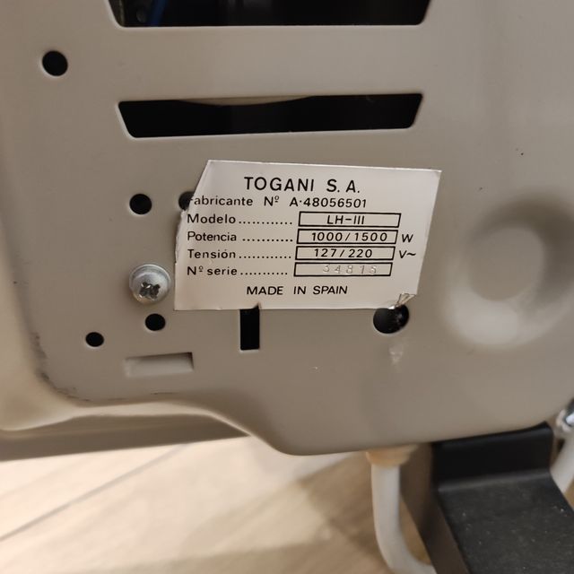 2 Calentadores eléctricos Hogadi