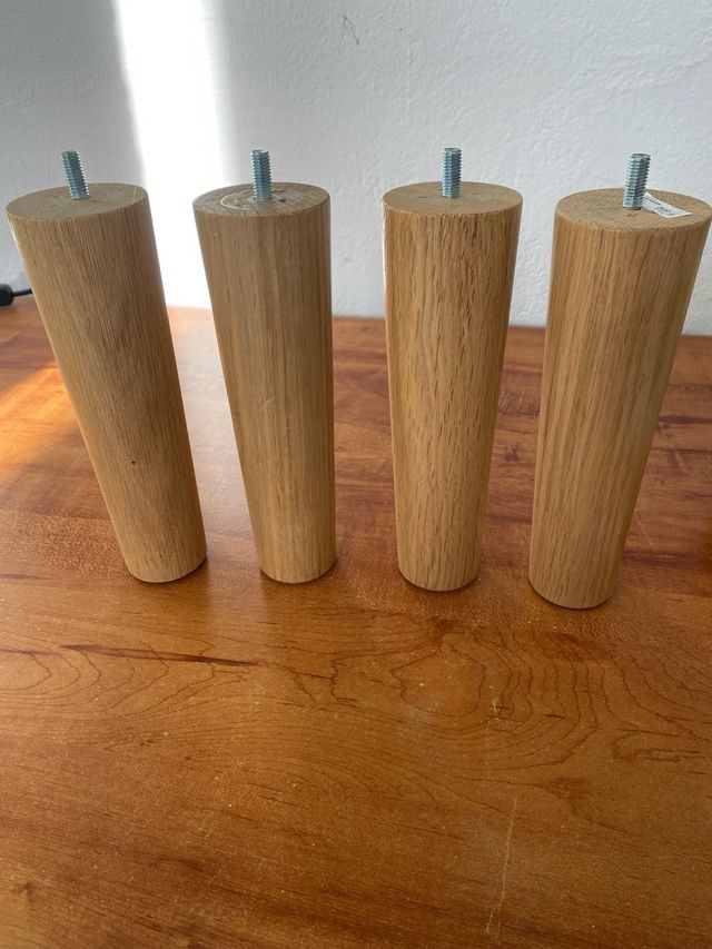 4 Patas Muebles Roble Macizo