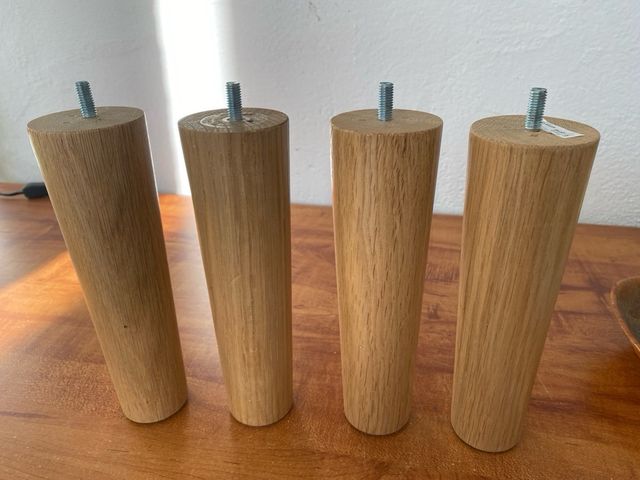 4 Patas Muebles Roble Macizo