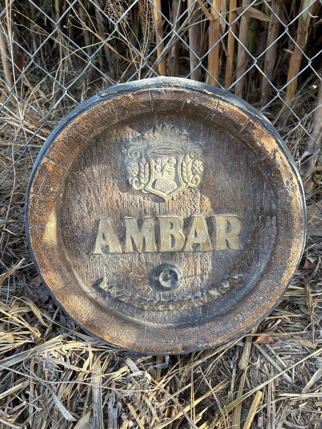 Cartel antiguo  Ambar la  Zaragozana