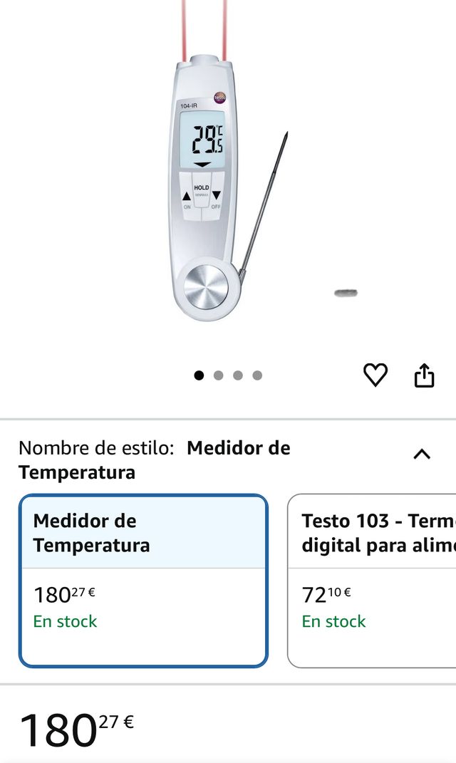 Termómetro Testo 104-IR IR y Sonda
