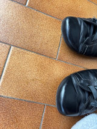 Botines negros de cuero