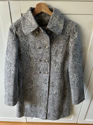 Abrigo Yera mujer gris plata talla 40