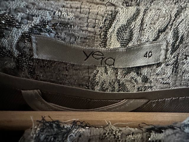 Abrigo Yera mujer gris plata talla 40