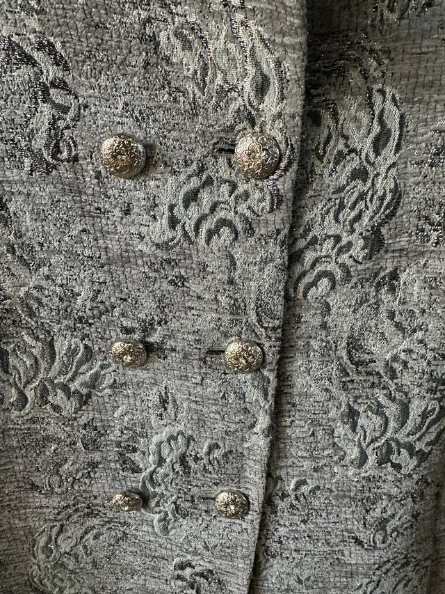 Abrigo Yera mujer gris plata talla 40