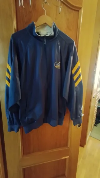 Chaqueta Vintage Adidas Azul y Amarillo
