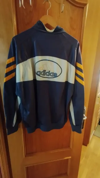 Chaqueta Vintage Adidas Azul y Amarillo