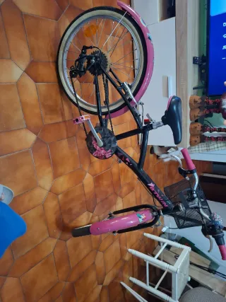 Bicicleta infantil Btwin rosa