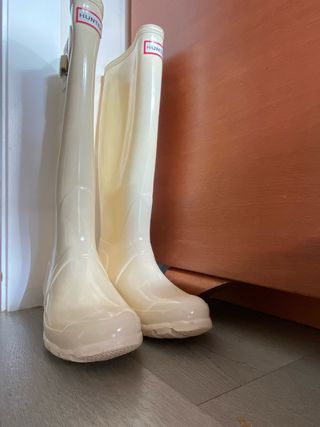 Botas de agua Hunter beige