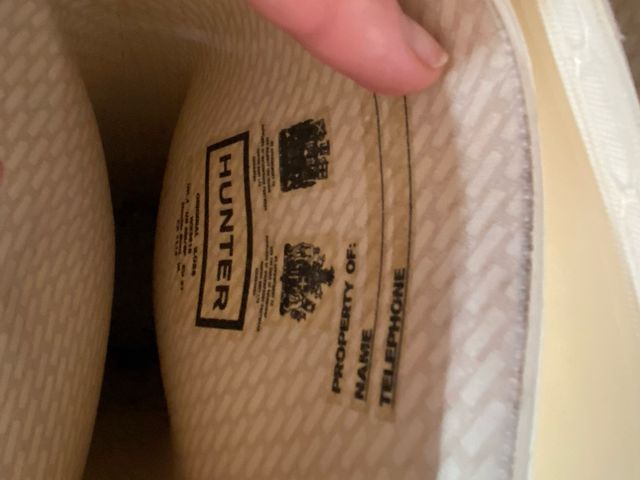 Botas de agua Hunter beige