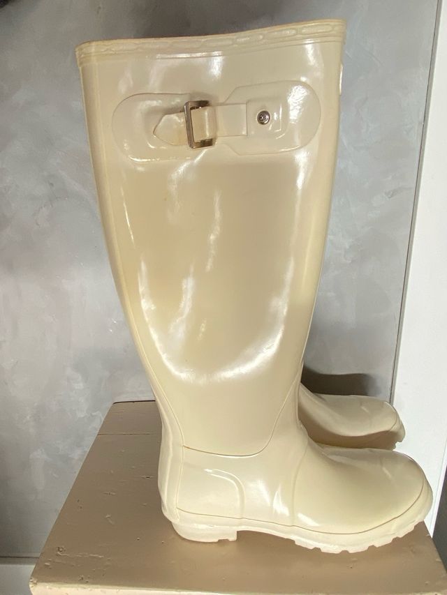 Botas de agua Hunter beige