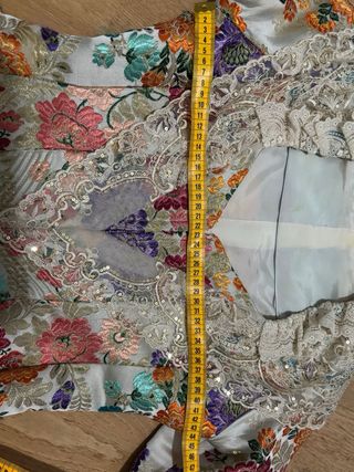 Traje Fallera S XVIII Blanco perlado