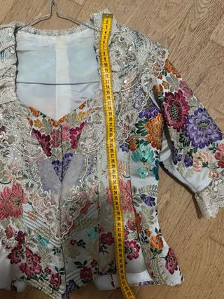 Traje Fallera S XVIII Blanco perlado