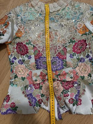 Traje Fallera S XVIII Blanco perlado