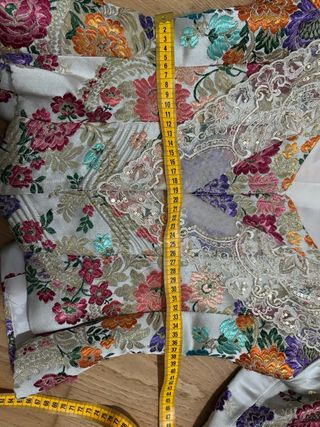 Traje Fallera S XVIII Blanco perlado