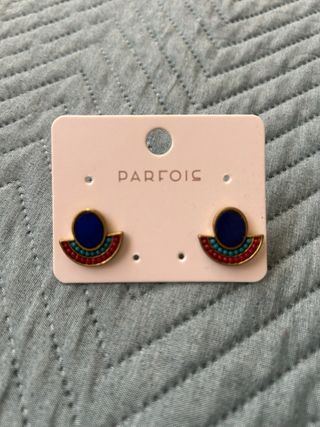 Pendientes Parfois Nuevos Dorados Multicolor